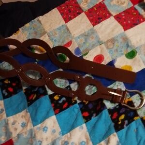 Brown Decorative Leather Belt